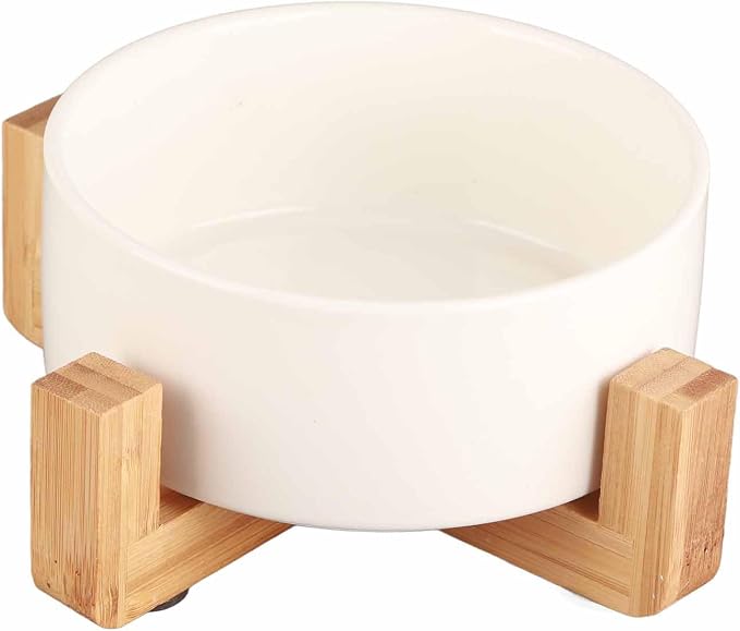 MINGZHE Ceramic Outdoor Planters,Flower Pot with Wooden Stand Indoor Display Rack Succulents Pots Round Planters for Indoor Plants(#1)