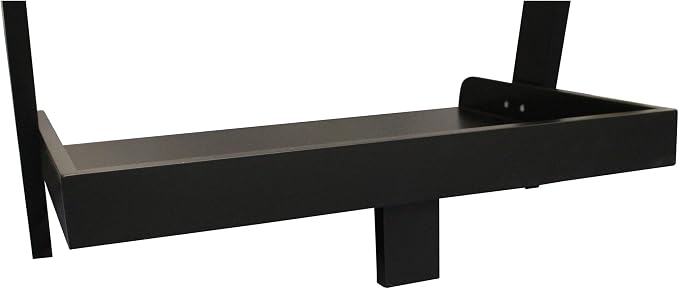 eHemco Modern 5 Tier Leaning Wall Ladder Bookshelf Organizer, Storage Rack, 70 Inches, Black