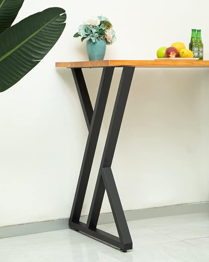 Table Legs 36 Inch, Counter Height Table Legs, Bar Metal High Tall Base Desk Steel for Kitchen or Outdoor