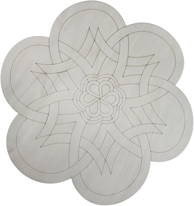 HouseVibe Geometry Wood Wall Art Ornament Bohemian Sculpture Decoration for Bathroom Bedroom Entryway Hallway Dining Room- Style B