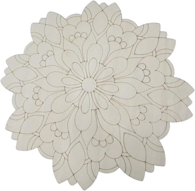 HouseVibe Geometry Wood Wall Art Ornament Bohemian Sculpture Decoration for Bathroom Bedroom Entryway Hallway Dining Room- Style E