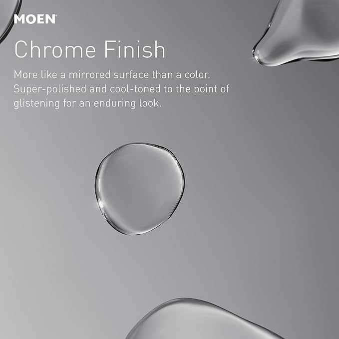 Moen Genta LX Chrome Modern Single Robe or Towel Hanger for Kitchen or Bathroom, BH3803CH