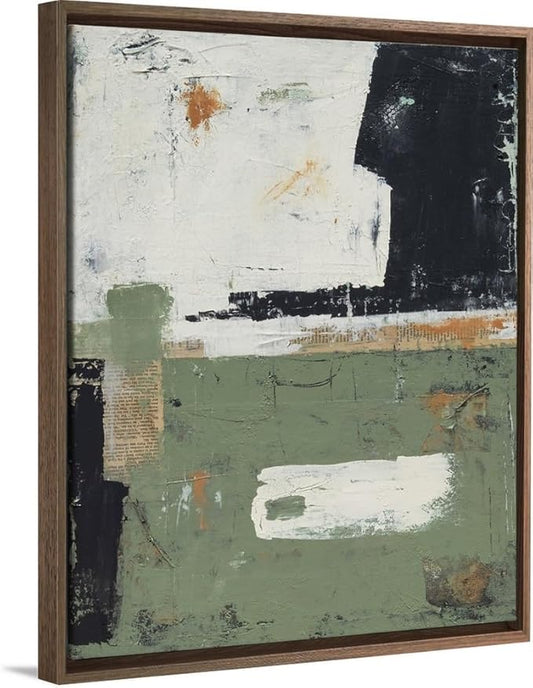 CANVAS ON DEMAND Sage of Innocence Silver Float Framed Canvas Wall Art Print by Erin Ashley, Abstract, Contemporary, Home Decor, Modern Abstract, Artwork,8" x10in
