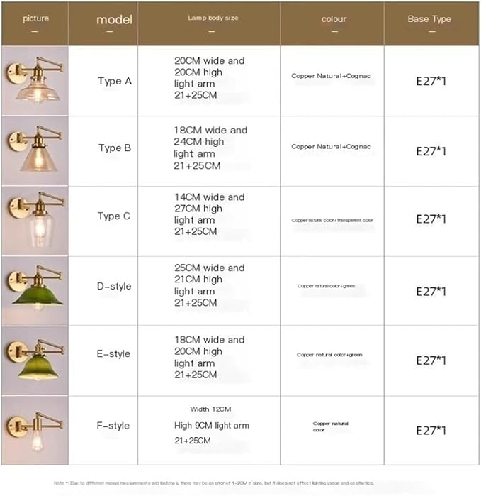 Folding Wall Lamp Retro Rocker Arm Wall Lamp Bedroom Bedside Lamp Iron + Glass Art Living Room Study Reading Wall Sconce Swing Arm Adjustable Vintage Wall Mount Light Sconce (Color : B)