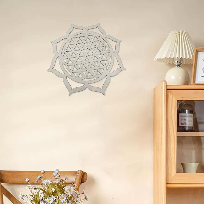 PawwJoy Geometry Wood Wall Art Hanging Decoration Collection Creative Abstract Ornament Wall Sculpture for Room Office- Style B
