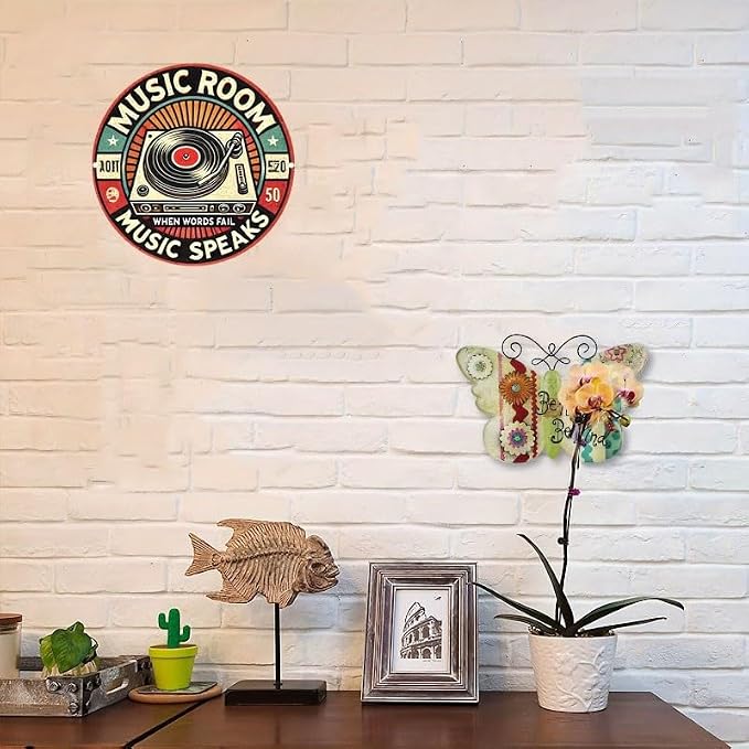 Vintage Vinyl Record Wall Art - Ideal for Music Lovers, Perfect for Bedroom, Home Bar & Club Decor, Great Christmas Gift, Music Room Decor