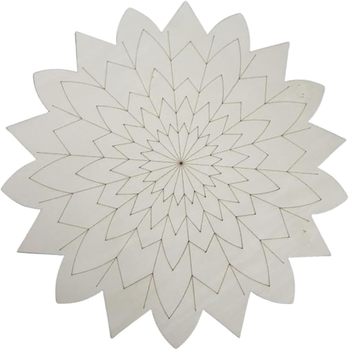 HouseVibe Geometry Wood Wall Art Ornament Bohemian Sculpture Decoration for Bathroom Bedroom Entryway Hallway Dining Room- Style I