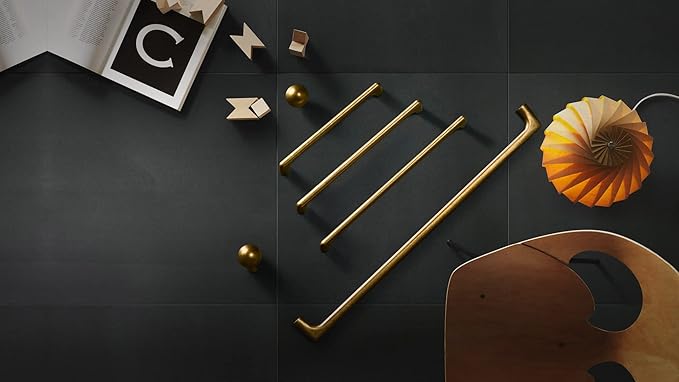 Goo-Ki Antique Brass Cabinet Pulls with 12.6''(320mm) Hole Centers, Retro Style Zinc Alloy Cabinet Handles for Dresser,Wardrobe,Cupboard- 2 Pack