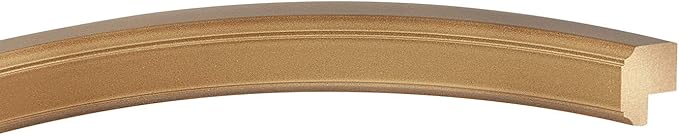 OVALCREST Oval Beveled Wall Mirror for Home Decor - Toronto Style - Desert Gold - 18" x 14"