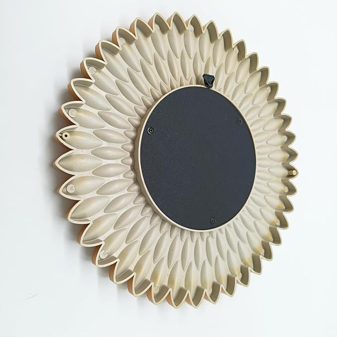 Gold Mirrors for Wall Pack of 1. Round Mirrors.Ring Shape.Decorative Mirrors.Wall Mirrors for Decor Home Decor.Plastic Frames.Glass Mirrors.Sun Gold Color.