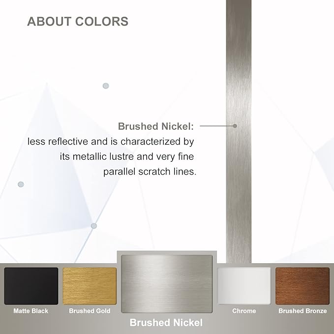 ANDY STAR Brushed Nickel Mirror for Wall, 20”x28” Silver Rectangle Bathroom Mirror, Modern Metal Mirror in Rounded Corner Stainless Steel Frame, 1’’ Deep Set Design Hangs Horizontal Or Vertical