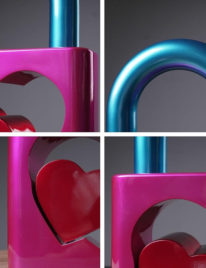 Abstract Sculpture Statue Lover Heart Figurine Modern Decor Home Gift Table Centerpiece Art for Living Dining Room Bedroom 10.6 Inch