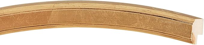 OVALCREST Oval Beveled Wall Mirror for Home Decor - Toronto Style - Gold Leaf - 26" x 20"