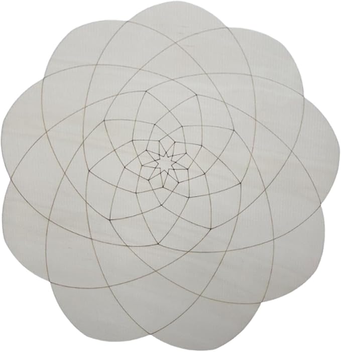 HouseVibe Geometry Wood Wall Art Ornament Bohemian Sculpture Decoration for Bathroom Bedroom Entryway Hallway Dining Room- Style C