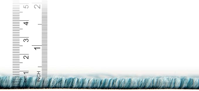 Rugs.com Outdoor Modern Collection Rug – 5' 3 Square Light Aqua Flatweave Rug Perfect for Living Rooms, Kitchens, Entryways