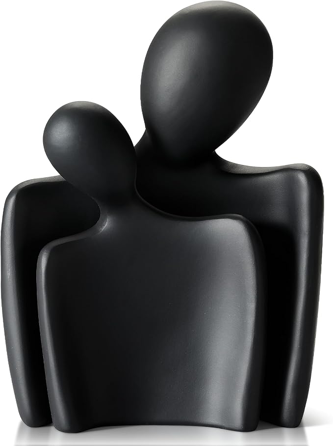 vomiceak Sculptures Home Decor Lover Statues- 8 Inch, Resin Modern Home Decor Couple Statues，Decorations for Living Room Office Bookshelf Bedroom