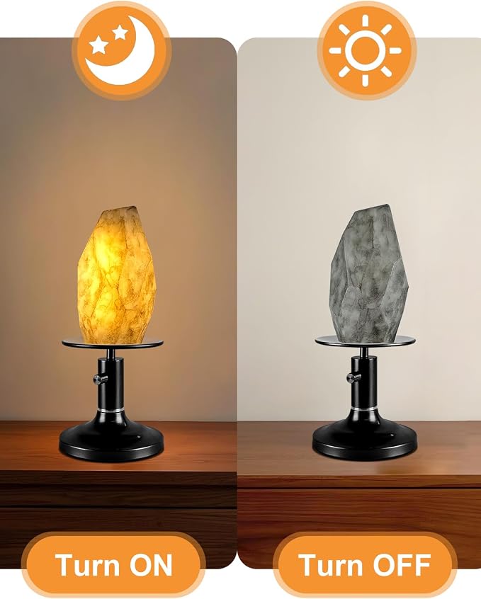 Lightdot Table Lamp for Bedroom Mid Century Modern Black Small Desk Lamp Dimmable 3000K Warmwhite Nightstands Lamp Beside Table Lamp for Living Room Home Office