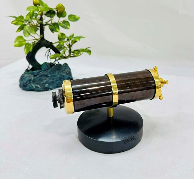 Brass Working Date and Month Perpetual Desktop Calendar Analog Retro Style Calendar For Home Office & Tabletop Decor