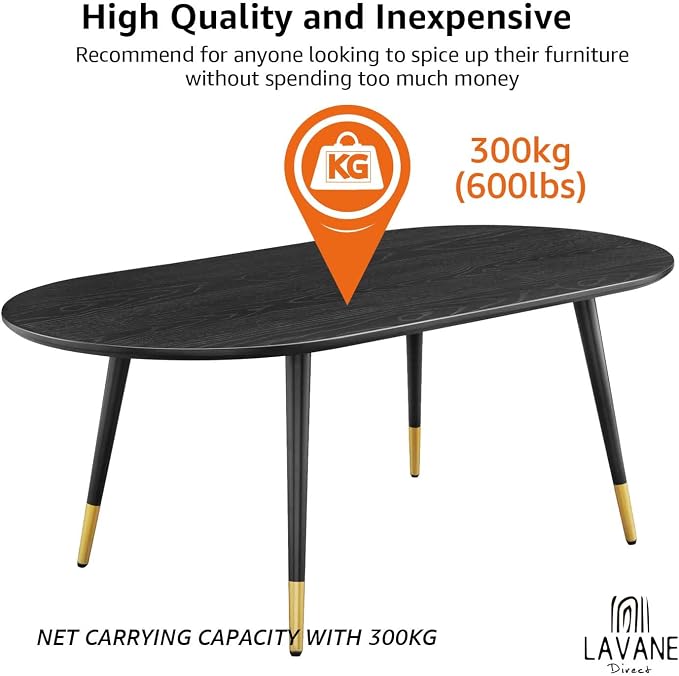 La Vane 17 inch / 42cm Wooden Table Legs with Mounting Blocks, Set of 4 Mid-Century Modern Tapered Unfinished Solid Wood Replacement Legs for Bench Coffee Table Dining Table Chair Desk