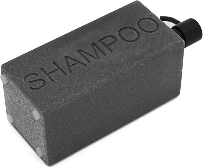 Rectangular Resin Dispenser Premium Bathroom Shampoo Conditioner Body Wash Bottle Modern Refillable Pump Design