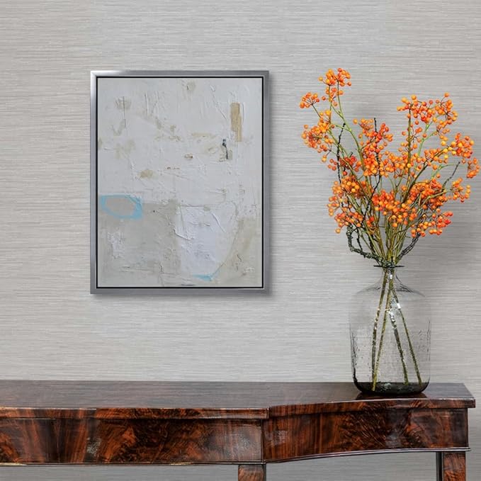 CANVAS ON DEMAND Two Shades One Heart Canvas Wall Art Print by Erin Ashley, Abstract, Home Decor, Modern Abstract, Artwork,11" x14in