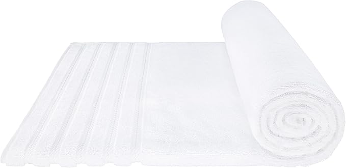 American Soft Linen 35x70 Jumbo Large Bath Towels, 600 GSM 100% Cotton Turkish Bath Sheet, Oversized Luxury Bath Towels for Bathroom Beach and Pool, White