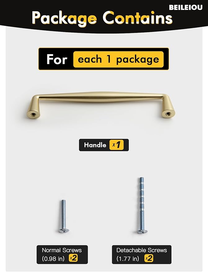 Brushed Gold Zinc Alloy Cabinet pulls - 5"(128mm) Hole Center Classic Vintage Drawer Handles,Kitchen Cupboard Bathroom Dresser Cabinet Hardware (2, Brushed Gold, 5"(128mm) Hole Centers)