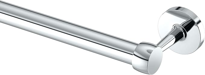 Gatco 5211 Gibson Towel Bar, Wall Mounted Bathroom Towel Holder Rack, Modern Chrome Bath Hardware for Towels & Washcloths
