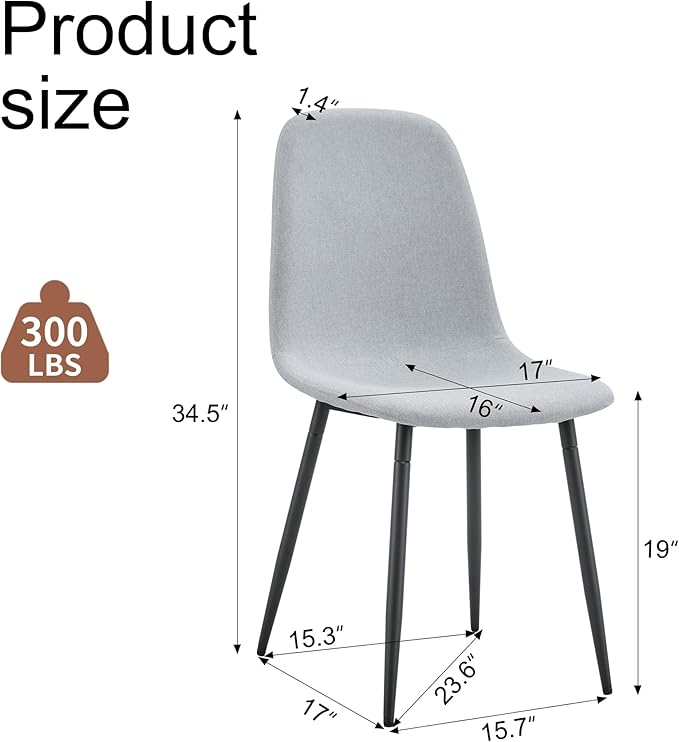 Round Dining Table Set for 6, 43-59" Extendable Dining Room Table Set, Walnut Wood Grain Table and 6 Light Gray Linen Upholstered Chairs Set, Mid Century Modern Kitchen Table Set with Cross Legs
