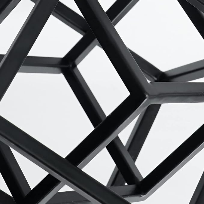 DreamsEden Small Geometric Sculpture, Metal Cube Decorative Ornaments Modern Home Decor Accent