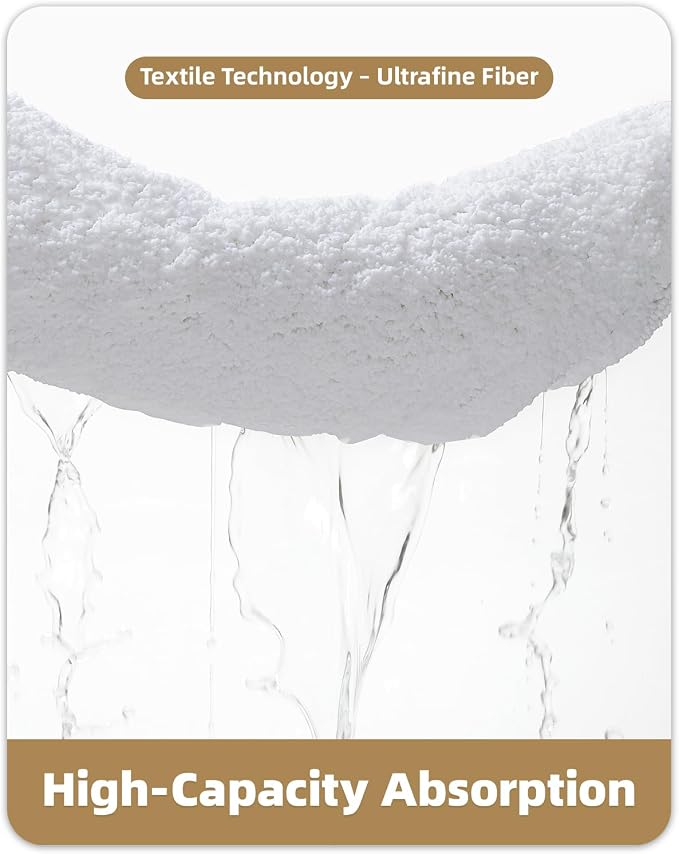 Color&Geometry White Bathroom Rugs, 24"x43" Non Slip Bath Runner Rug, Absorbent, Soft, Washable, Microfiber Bath Mat Bathroom Carpet