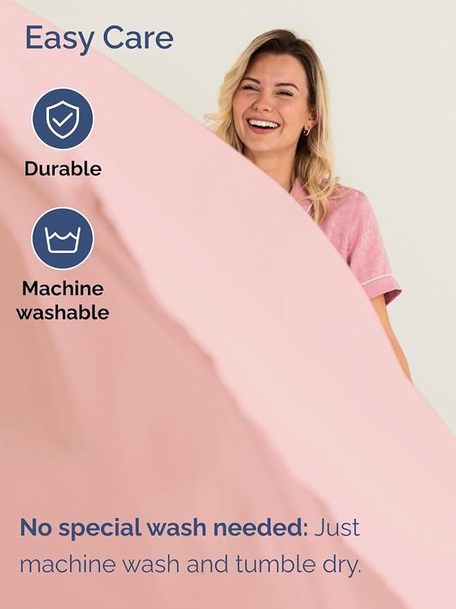 Extra Deep Cal King Sheet Set - 6 Piece Breathable and Cooling Sheets - Hotel Luxury Bedding for Women, Men, Kids & Teens - Easy & Secure Fit - Soft and Wrinkle Free - Extra Deep Pockets - Baby Pink
