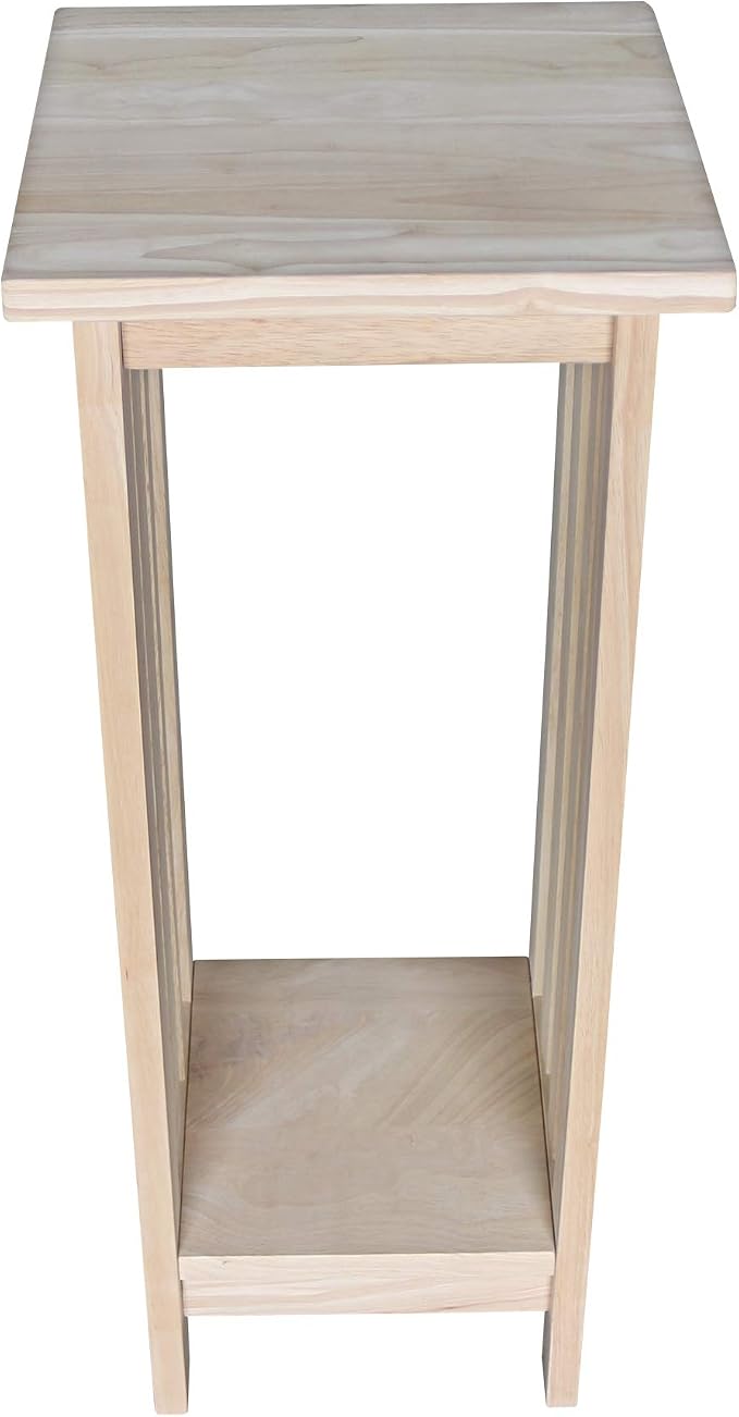 International Concepts Mission Plant Stand, 30-Inch High, Solid Parawood, Unfinished