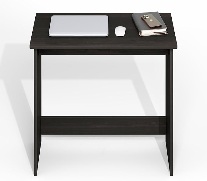 Furinno Simplistic 31-Inch Black Computer Desk, Small Office Desk, Rectangular Home Office Desk with Drawers, Gaming Desk for Home Office, Bedroom, Study Room, Black Espresso