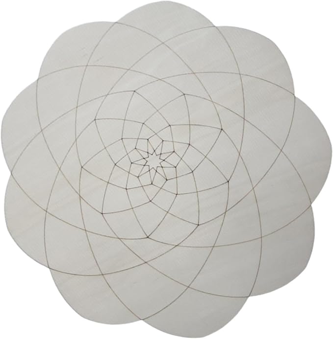 HouseVibe Geometry Wood Wall Art Ornament Bohemian Sculpture Decoration for Bathroom Bedroom Entryway Hallway Dining Room- Style C