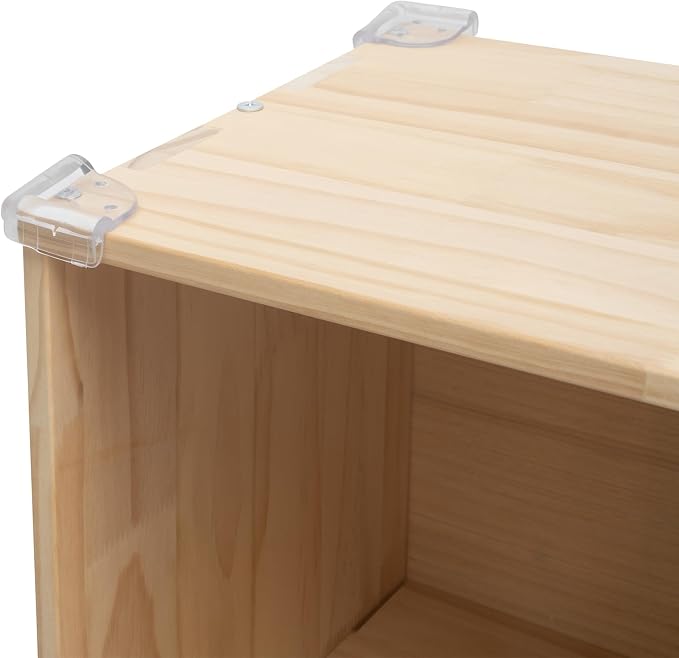 15-Cube Pine Wood Storage Organizer, Solid Wooden Bookshelf with Back Panel, 11in Shelf Opening Bookcase, Freestanding for Living Room, Bedroom, Office (59.1 x 11.8 x 35.4in)