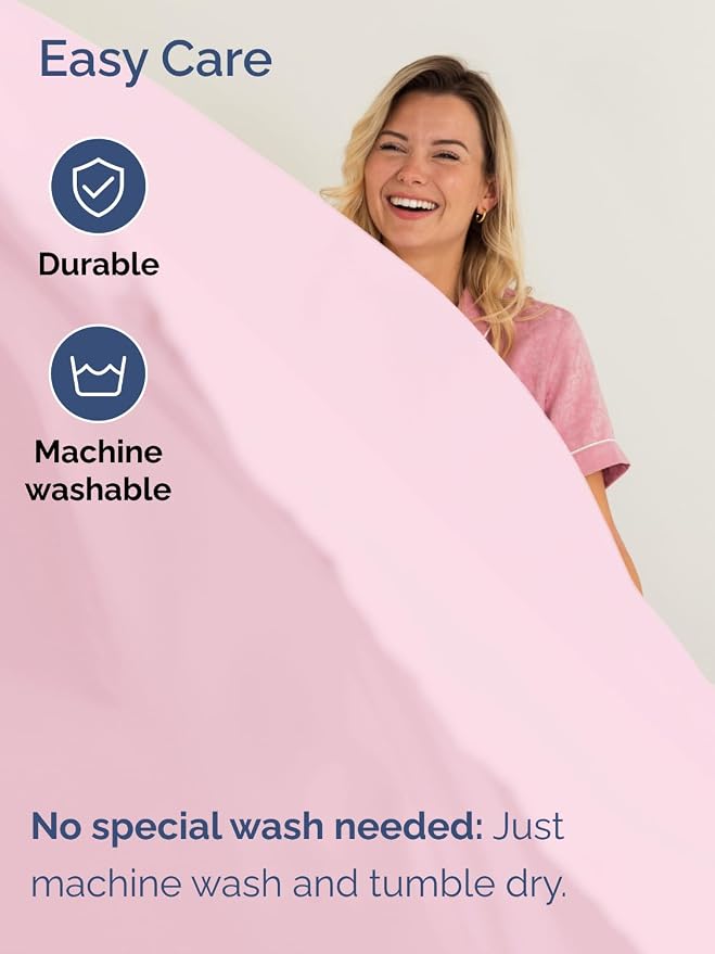 Extra Deep King Sheet Set - 6 Piece Breathable and Cooling Sheets - Hotel Luxury Bedding for Women, Men, Kids & Teens - Easy & Secure Fit - Soft, Wrinkle Free & Comfy - Extra Deep Pockets - Light Pink