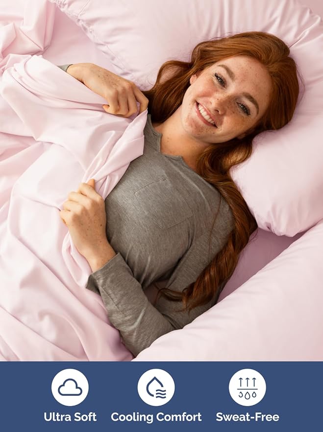 Extra Deep Queen Sheet Set - 6 Piece Breathable and Cooling Sheets - Hotel Luxury Bedding for Women, Men, Kids & Teens - Easy & Secure Fit - Soft and Wrinkle Free - Extra Deep Pockets - Lavender Pink