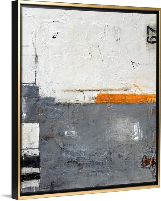 CANVAS ON DEMAND Toss Up Natural Wood Float Framed Canvas Wall Art Print by Erin Ashley, Abstract, Contemporary, Home Decor, Modern Abstract, Artwork,20" x24in