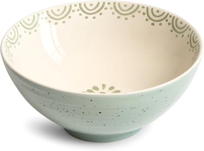 Sango 12-Piece Speckled Stoneware Dinnerware Set for 4- Glossy Plates and Bowls Set with Hand-Painted Floral Pattern, Rustic Ceramic Dish Set, Elegant Dishes for Everyday Dining, Siterra Glazed Garden