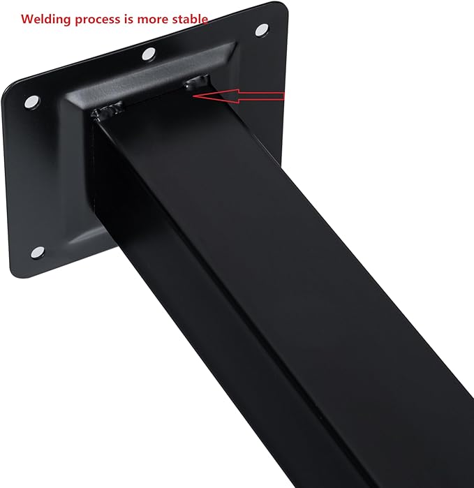 WUHUANGKAKA 32" Square Office Table Furniture Leg,32 Inch Adjustable Metal Furniture Legs,DIY Workbench,Casual Dining Table Coffee Table Legs ect, with Floor Protectors(Set of 4).