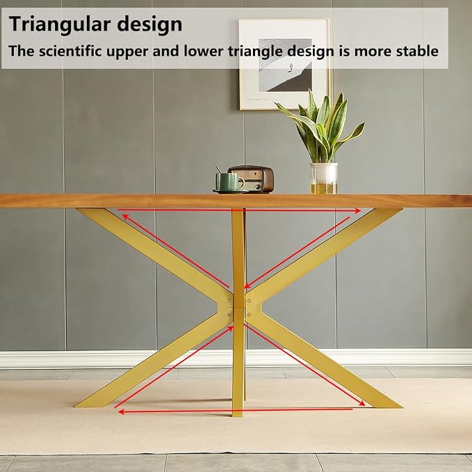 30 Inch Modern Table Base Gold, Metal Dining Table Legs with Suction Cups, Heavy Duty Desk Base for Marble,Glass,Wood Top, Set of 4 Furniture Legs for Home,Kitchen,DIY Bench Legs Coffee Table (Gold)