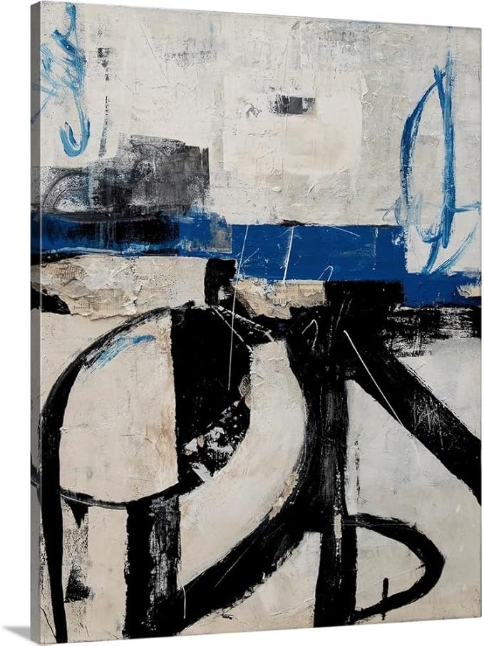 CANVAS ON DEMAND Twisted Emotions Canvas Wall Art Print by Erin Ashley, Abstract, Contemporary, Home Decor, Modern Abstract, Artwork,20" x24in