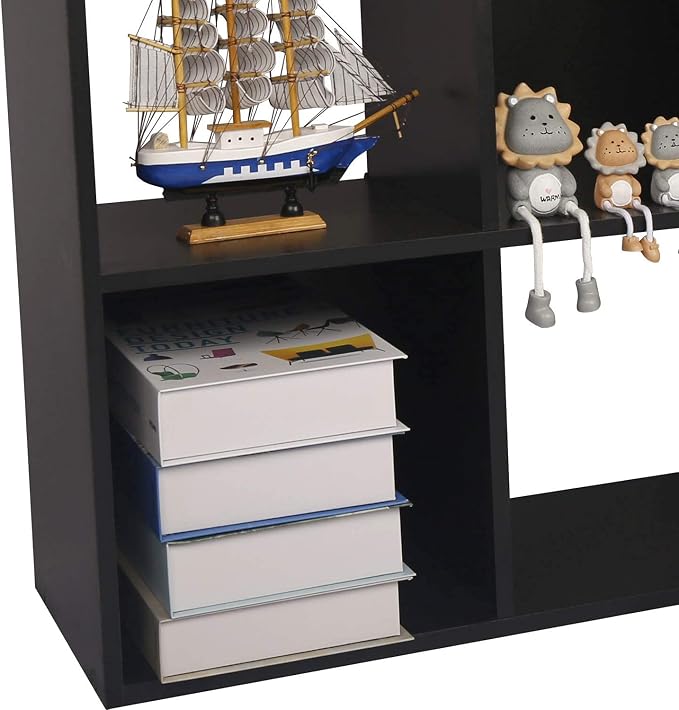 Home Basics Cubic Natural Wood Storage Rack, Room Storage Clothes Storage Home Decoration Bookshelf Toy Storage Cabinet Suitable for Home and Office Cabinets Natural 9 Cube