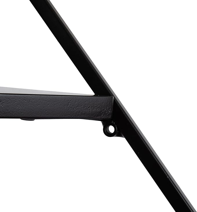 Kate and Laurel Melora Modern Glam Corner Shelf; 24 x 17 x 38; Black; Contemporary Floating Corner Shelving with Four Shelves for Living Room Decor and Storage