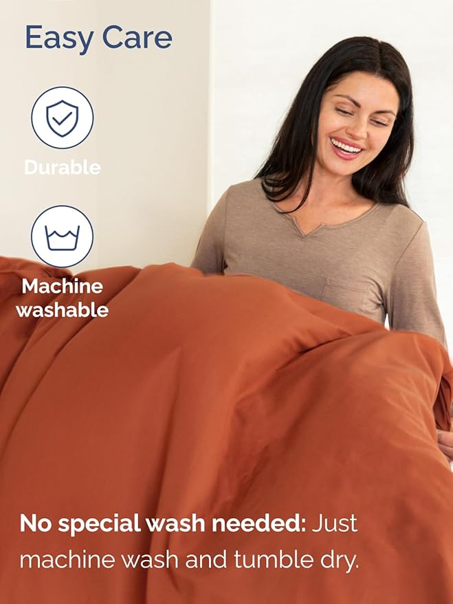 Extra Deep Queen Sheet Set - 6 Piece Breathable and Cooling Sheets - Hotel Luxury Bedding for Women, Men, Kids & Teens - Easy Secure Fit - Soft, Wrinkle Free & Comfy - Extra Deep Pockets - Terracotta