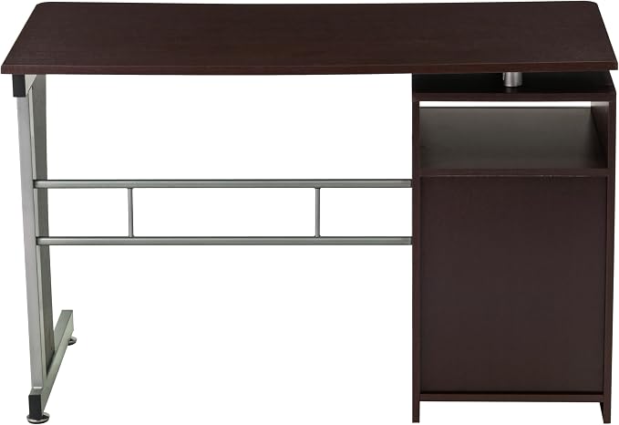 48" W Computer Desk with Drawers, Home Office Desk with Storage, Heavy Duty and Water Resistant Study Table, Chocolate Brown