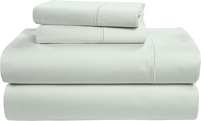 LANE LINEN 100% Egyptian Cotton Ultra Soft Queen Size Sheets Set, Mercerized Silky Sateen Weave, Fully Elasticized Fitted Sheet with French Seam, Hotel Quality Thick Luxury Bed Sheets – Murmur