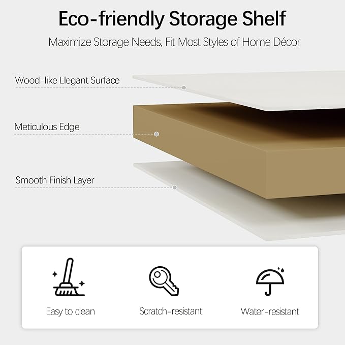 Bevfint Double Wide Open Shelf Bookcase - 3 Tiers 6 Storage Cube Adjustable Space Book Case, Display Cabinet Organizer with Bookshelf, 64.8 inch Width Indoor Furniture for Home Library Office, White