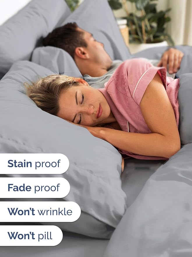 Extra Deep King Sheet Set - 6 Piece Breathable and Cooling Sheets - Hotel Luxury Bedding for Women, Men, Kids & Teens - Easy & Secure Fit - Soft, Wrinkle Free & Comfy - Extra Deep Pockets - Steel Blue